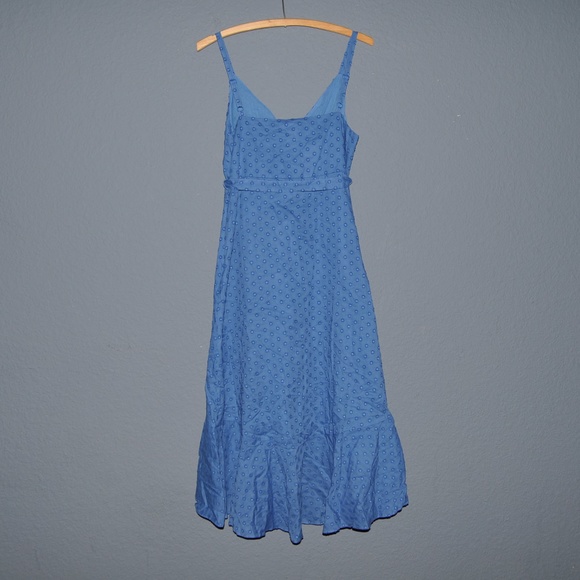 New MIMI Blue Flounce Maternity Wrap Dress NWT D9 - Picture 5 of 8